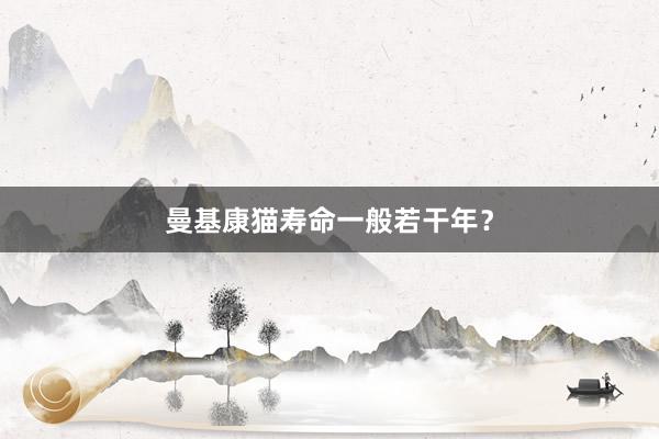 曼基康猫寿命一般若干年？
